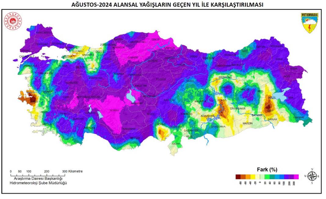 Konya, geçen ay yağışların yüzde 100 arttığı iller arasına girdi 11